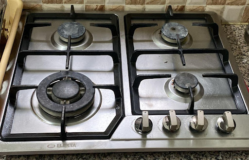 Stainless steel gas stove burner repair