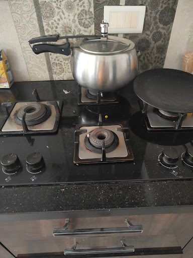 Kitchen cooking range burner repair