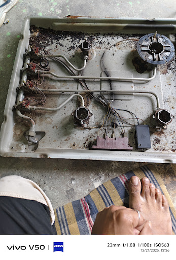 On-site gas stove burner and pipeline service